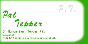 pal tepper business card